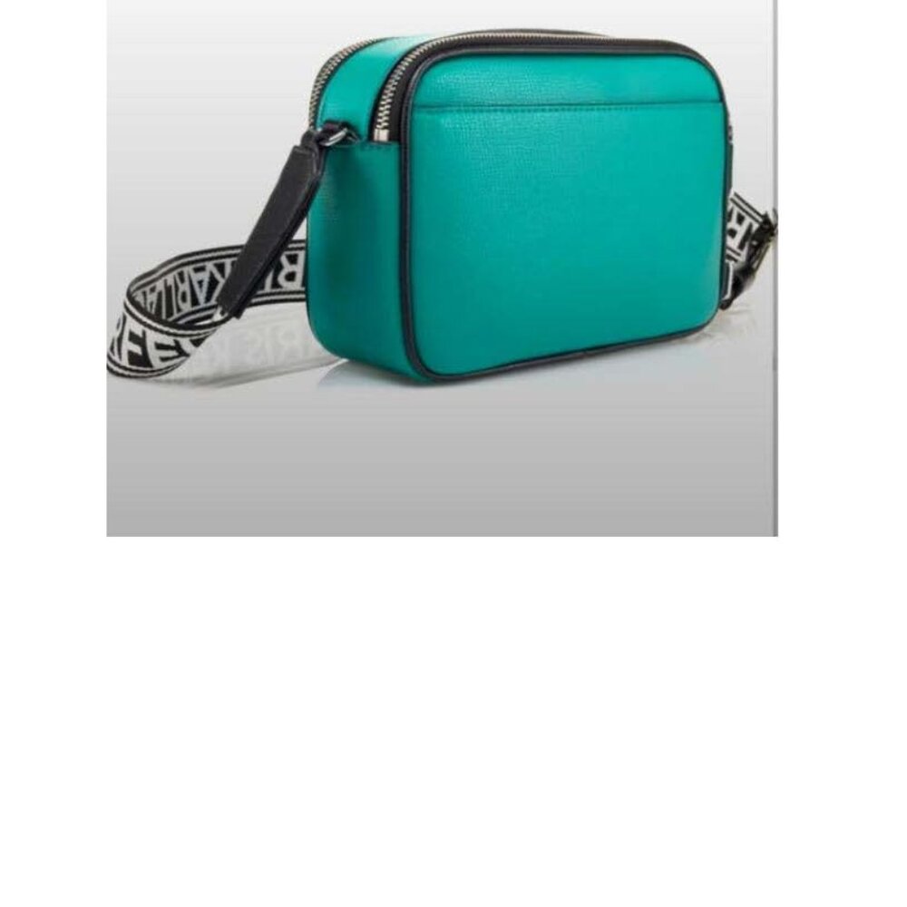 KARL LAGERFELD Black and Teal Crossbody Bag ***NWT*** - Picture 3 of 6